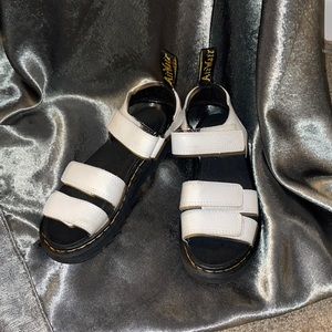 Dr Martens Sandals white size 1 Velcro strap